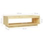 vidaXL Mesa de centro de madera maciza de pino 110x50x33,5 cm vidaXL Mesa de centro de madera maciza de pino 110x50x33,5 cm