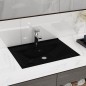 vidaXL Lavabo lujoso con agujero de grifo cerámica negro mate 60x46 cm vidaXL Lavabo lujoso con agujero de grifo cerámica negro mate 60x46 cm