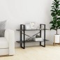 vidaXL Estantería 2 niveles madera maciza de pino gris 100x30x70 cm vidaXL Estantería 2 niveles madera maciza de pino gris 100x30x70 cm