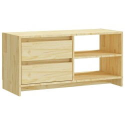 vidaXL Mueble de TV madera maciza de pino 80x31x39 cm
