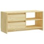 vidaXL Mueble de TV madera maciza de pino 80x31x39 cm