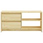 vidaXL Mueble de TV madera maciza de pino 80x31x39 cm