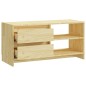 vidaXL Mueble de TV madera maciza de pino 80x31x39 cm