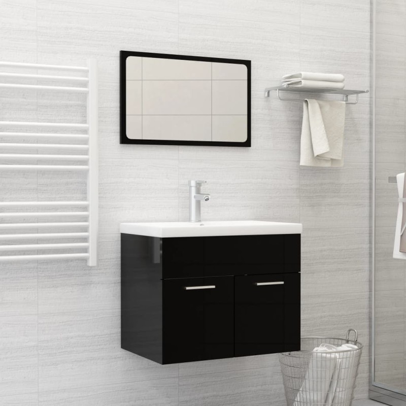 vidaXL Lavabo empotrado con grifo cerámica blanco 61x39x18 cm
