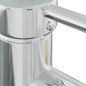 vidaXL Lavabo empotrado con grifo cerámica blanco 61x39x18 cm