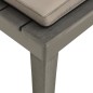 vidaXL Tumbona de jardin con cojín plástico gris antracita