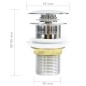 vidaXL Lavabo empotrado con grifo cerámica blanco 61x39x18 cm