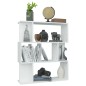 vidaXL Estantería/divisor madera contrachapada blanco 80x24x96 cm vidaXL Estantería/divisor madera contrachapada blanco 80x24x96 cm