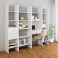 vidaXL Estantería librería madera contrachapada blanco 40x35x180 cm vidaXL Estantería librería madera contrachapada blanco 40x35x180 cm