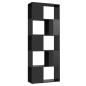 vidaXL Estantería/divisor de espacios negro brillo 60x24x155 cm vidaXL Estantería/divisor de espacios negro brillo 60x24x155 cm