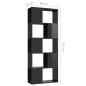 vidaXL Estantería/divisor de espacios negro brillo 60x24x155 cm vidaXL Estantería/divisor de espacios negro brillo 60x24x155 cm