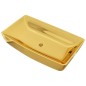 vidaXL Lavabo 71x38x13,5 cm cerámica dorado vidaXL Lavabo 71x38x13,5 cm cerámica dorado