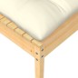 vidaXL Taburete de jardín con cojín crema madera maciza de pino vidaXL Taburete de jardín con cojín crema madera maciza de pino