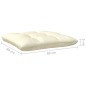 vidaXL Taburete de jardín con cojín crema madera maciza de pino vidaXL Taburete de jardín con cojín crema madera maciza de pino