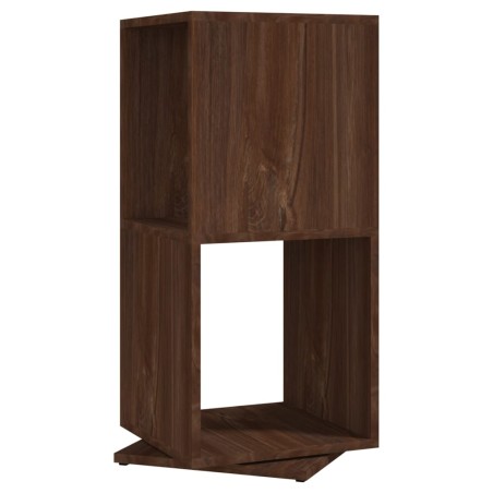 vidaXL Armario giratorio aglomerado roble marrón 34,5x34,5x75,5 cm