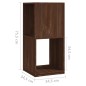 vidaXL Armario giratorio aglomerado roble marrón 34,5x34,5x75,5 cm vidaXL Armario giratorio aglomerado roble marrón 34,5x34,5x75,5 cm