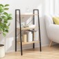 vidaXL Estantería de pie 3 baldas marrón claro y negro 56x35x108 cm vidaXL Estantería de pie 3 baldas marrón claro y negro 56x35x108 cm