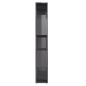 vidaXL Librería separador madera contrachapada gris brillo 80x24x155cm vidaXL Librería separador madera contrachapada gris brillo 80x24x155cm