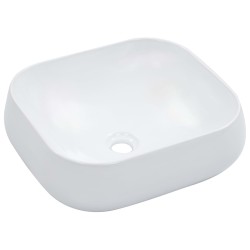 vidaXL Lavabo 44,5x39,5x14,5 cm cerámica blanco