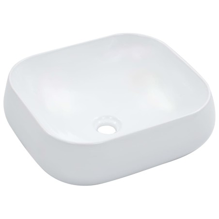 vidaXL Lavabo 44,5x39,5x14,5 cm cerámica blanco