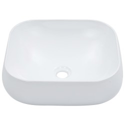 vidaXL Lavabo 44,5x39,5x14,5 cm cerámica blanco