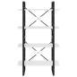 vidaXL Estantería de 4 niveles madera contrachapada blanco 80x30x140cm vidaXL Estantería de 4 niveles madera contrachapada blanco 80x30x140cm
