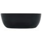 vidaXL Lavabo 42,5x42,5x14,5 cm cerámica negro vidaXL Lavabo 42,5x42,5x14,5 cm cerámica negro