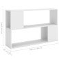vidaXL Estantería librería madera contrachapada blanco 100x24x63 cm vidaXL Estantería librería madera contrachapada blanco 100x24x63 cm