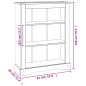 vidaXL Estantería 3 niveles Corona Range de pino mexicano 81x29x100 cm vidaXL Estantería 3 niveles Corona Range de pino mexicano 81x29x100 cm