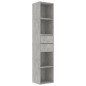 vidaXL Estantería madera contrachapada gris hormigón 36x30x171 cm