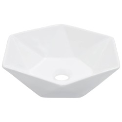 vidaXL Lavabo 41x36,5x12 cm cerámica blanco