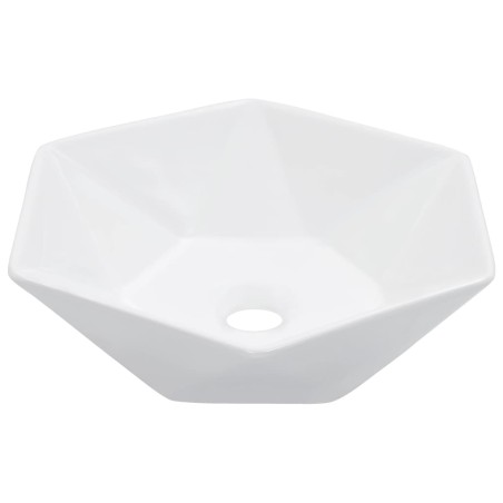 vidaXL Lavabo 41x36,5x12 cm cerámica blanco