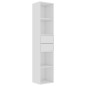 vidaXL Estantería de madera de ingeniería blanco brillo 36x30x171 cm vidaXL Estantería de madera de ingeniería blanco brillo 36x30x171 cm