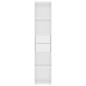 vidaXL Estantería de madera de ingeniería blanco brillo 36x30x171 cm vidaXL Estantería de madera de ingeniería blanco brillo 36x30x171 cm