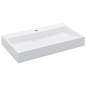 vidaXL Lavabo 80x46x11 cm resina mineral/mármol blanco vidaXL Lavabo 80x46x11 cm resina mineral/mármol blanco