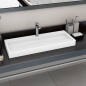 vidaXL Lavabo 120x46x11 cm resina mineral/mármol blanco vidaXL Lavabo 120x46x11 cm resina mineral/mármol blanco