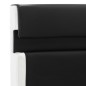 vidaXL Estructura de cama con LED cuero sintético negro 90x200 cm