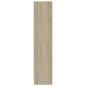 vidaXL Estantería 3 niveles contrachapada blanca y Sonoma 60x24x109cm vidaXL Estantería 3 niveles contrachapada blanca y Sonoma 60x24x109cm