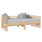 vidaXL Sofá cama extraíble madera maciza de pino 2x(90x200) cm vidaXL Sofá cama extraíble madera maciza de pino 2x(90x200) cm