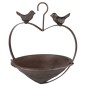 HI Comedero para pájaros con forma de corazón marrón 22 cm HI Comedero para pájaros con forma de corazón marrón 22 cm