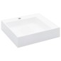vidaXL Lavabo 50x50x12,3 cm resina mineral/mármol blanco vidaXL Lavabo 50x50x12,3 cm resina mineral/mármol blanco