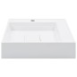 vidaXL Lavabo 50x50x12,3 cm resina mineral/mármol blanco vidaXL Lavabo 50x50x12,3 cm resina mineral/mármol blanco