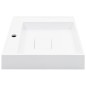 vidaXL Lavabo 50x50x12,3 cm resina mineral/mármol blanco vidaXL Lavabo 50x50x12,3 cm resina mineral/mármol blanco