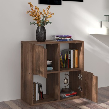 vidaXL Estantería de madera de ingeniería roble ahumado 60x27,5x59,5cm