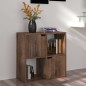 vidaXL Estantería de madera de ingeniería roble ahumado 60x27,5x59,5cm