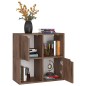 vidaXL Estantería de madera de ingeniería roble ahumado 60x27,5x59,5cm