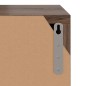 vidaXL Estantería de madera de ingeniería roble ahumado 60x27,5x59,5cm