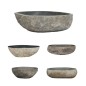 vidaXL Lavabo de piedra de río ovalada 45-53 cm vidaXL Lavabo de piedra de río ovalada 45-53 cm