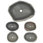 vidaXL Lavabo de piedra de río ovalada 45-53 cm vidaXL Lavabo de piedra de río ovalada 45-53 cm