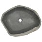 vidaXL Lavabo de piedra de río ovalada 45-53 cm vidaXL Lavabo de piedra de río ovalada 45-53 cm